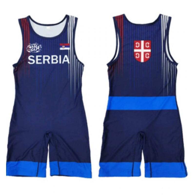 Tuta Singola da Wrestling per Uomo Donna Uniforme Alta Elasticità Tuta da Allenamento Competizione Freestyle