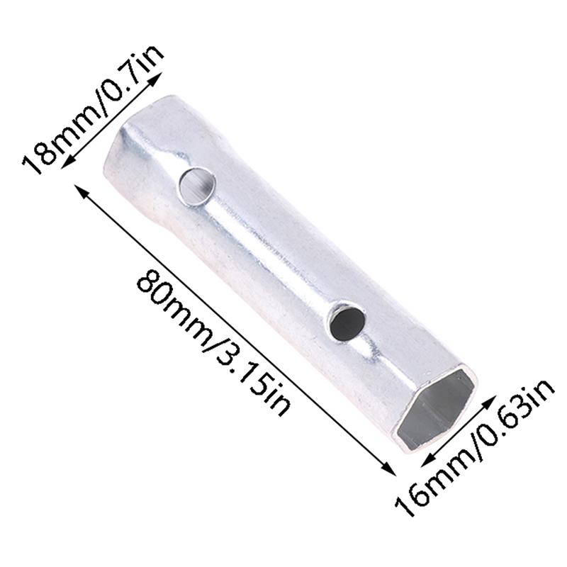 80Mm Spark Plug Wrench Spanner Socket Handle Tubular Plumber Motorcycle Tool