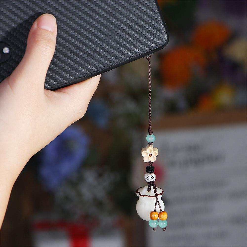 Charm Good Luck Fortune Bodhi Blessing Decoration Phone Strap Mobile Rope Bag Pendant Lanyards