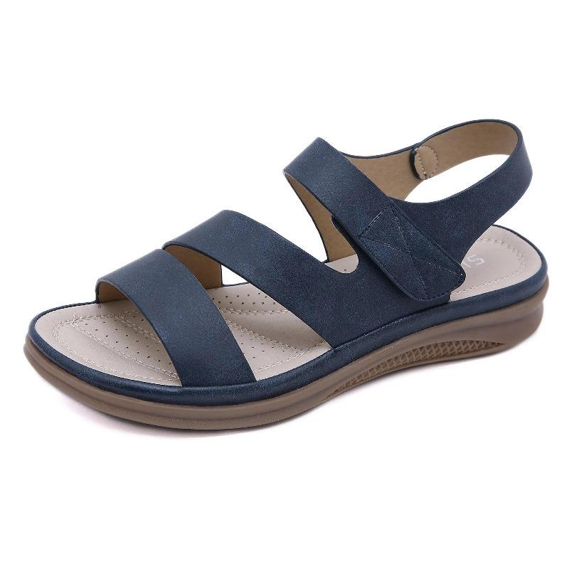 Sandali estivi da donna 2026, suola spessa, antiscivolo, sandali da donna alla moda, morbidi, neri, blu, rossi, taglia forte 42
