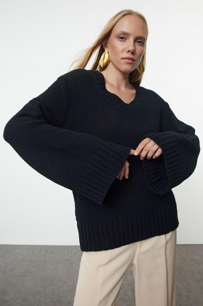 Women's Fashion Stylish Sweater Stone More Sustainable Wide Fit Basic Knitwear Sweater
