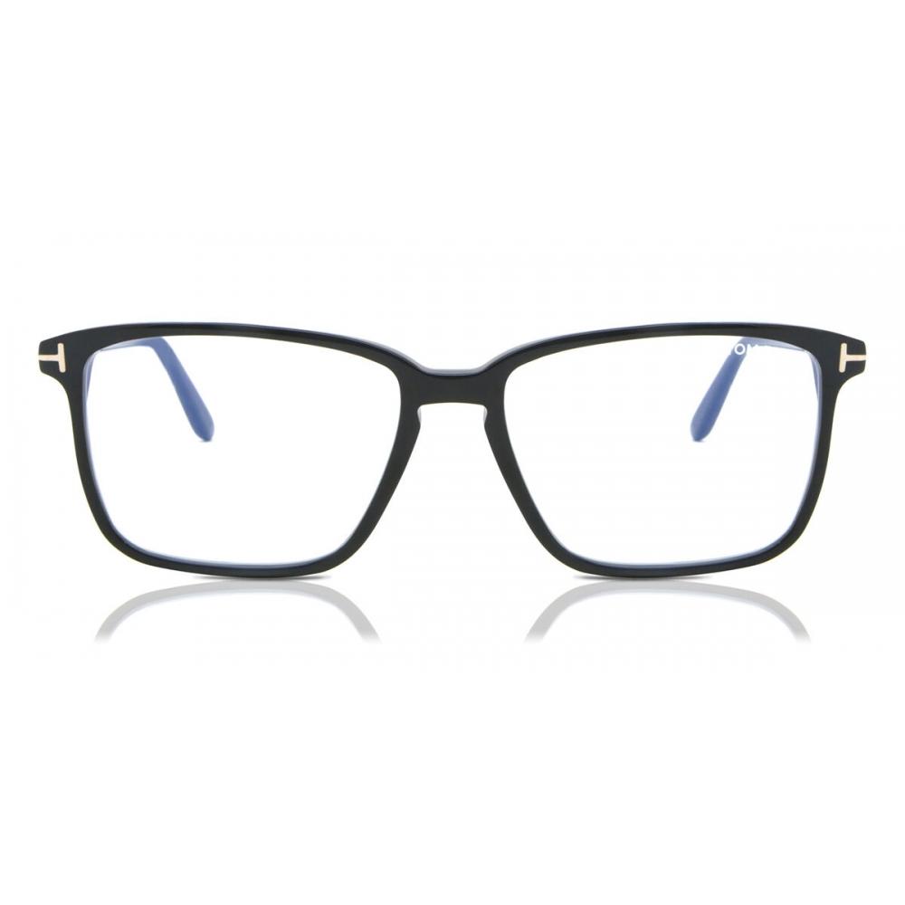 

Tom Ford Ft5696 B Blue Light Block 001 Men Eyeglasses Black/56