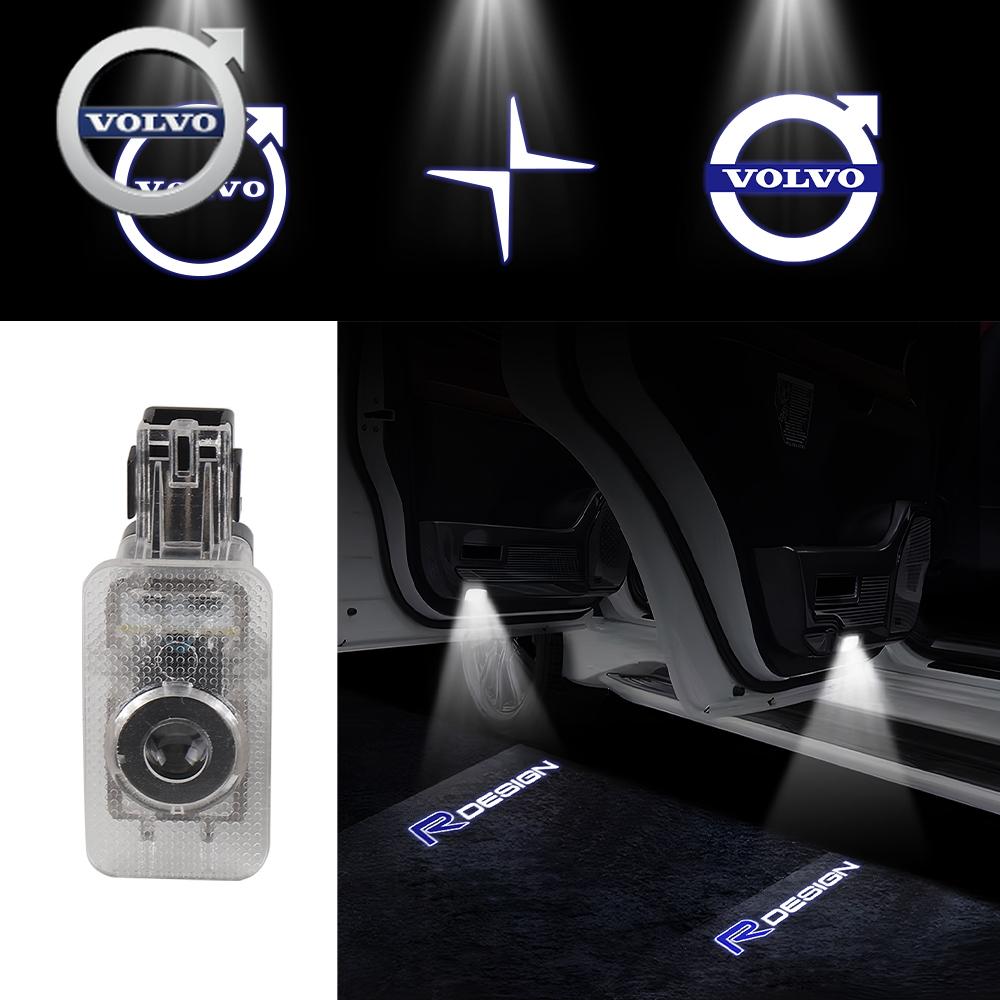 For Volvo HD Car Door Welcome Projector Light Led Wireless Lamp Decoration Accessories For VOLVO Rdesign S80L S60L V40 CC XC60 V