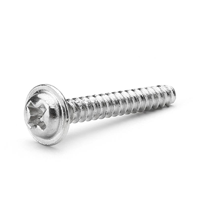 

304 Stainless Steel Phillips Pan Head Self-Tapping Screws with Washer - M1.7, M2, M3 1.7*4*3 head (100 pcs)
