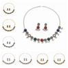 Rhinestone Necklace Earrings Set Pendant Women Jewelry Set Elegant Tassel Jewelry Set  Wedding
