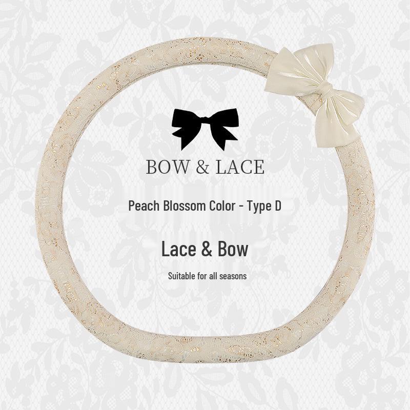Exquisite Lace Car Steering Wheel Cover: Universal, Non-slip & Wear-resistant for All Seasons