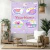 Peppa Pig Custom Your Name Wall Decor Tapestry Art For Pet Memorial Birthdaywedding Party Backdrop Family Gift