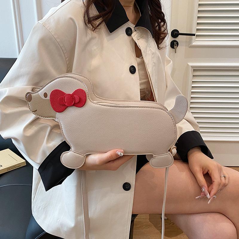 Bags Cartoon Funny Dog Small Bag 2025 New Japanese Cute Girl Foreign Style Versatile Shoulder Messenger Bag