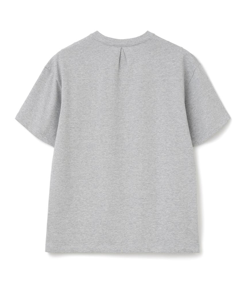 MILLO ARCHIVE Dainty Curve Detail T-Shirt [Melange Grey]