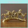 Style Galloping Chinese Horse Resin Art For Bookshelf Decoration Gift Kids For