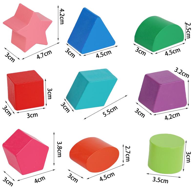 Thirteen-Hole Wooden Shape Matching Box: Children's Educational Toy for Kindergarten Building and Learning