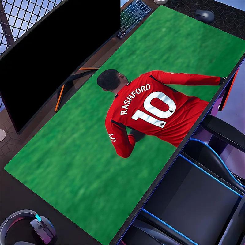 Marcus Rashford Mouse Pad, Large Gaming Desk Mat, Non-slip XXL Mousepad for Laptop & Tablet, Mini PC Playmat with Stitched Edges