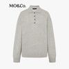 MO&Co. Women's Sophisticated Lightweight Warm Polo Knit Sweater