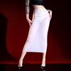 Women's High Lace Waist Wrap Hip Pencil Skirt 5D Ultra Thin Sheer Slim Skirt for Office Commute