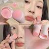 The Relaxed Vibe of Plain Water Is Captured! Single-Color Blush Stick for Women in Expanding and Contracting Shades Like Milk Pink and Milky Apricot