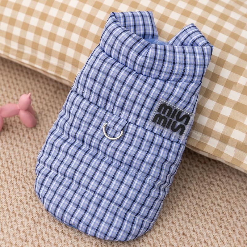Autumn and winter dog clothes, thickened warm, quilted cotton pockets, traction cat pets, bear four-legged cotton-padded clothes, dog clothes.