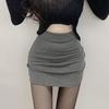 Korean Dongdaemun High Waist Slimming Elastic Mini Skirt - Trendy Hip-Hugging Women's Fashion