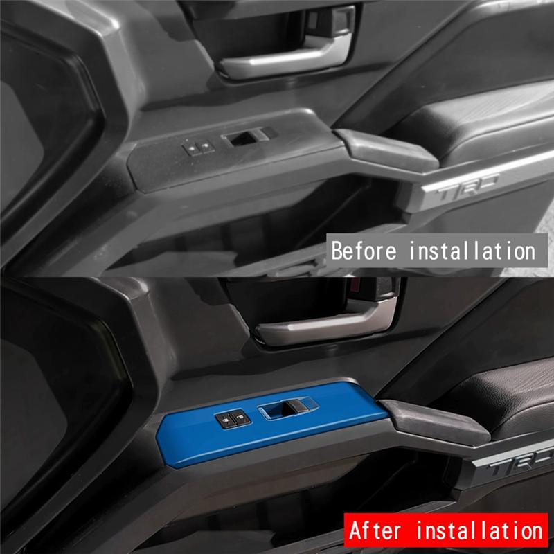 Car Window Glass Lift Cover Trim Window Switch Button Panel Frame For TOYOTA TACOMA 2025 LHD-A99D