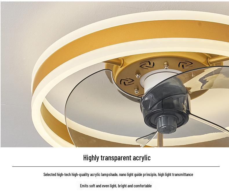 Japanese Style Minimalist Fan Light with Nordic Chandelier for Bedroom or Restaurant