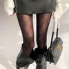 Elegant Ballet-Style Jacquard Stockings: Versatile Ribbon Wrap Pantyhose