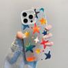 Five-pointed Star Printed Laser Phone Case For iPhone 16 15 14 Pro Max Plus 13 12 Mini 11 Pro Max Shockproof Protective Covers