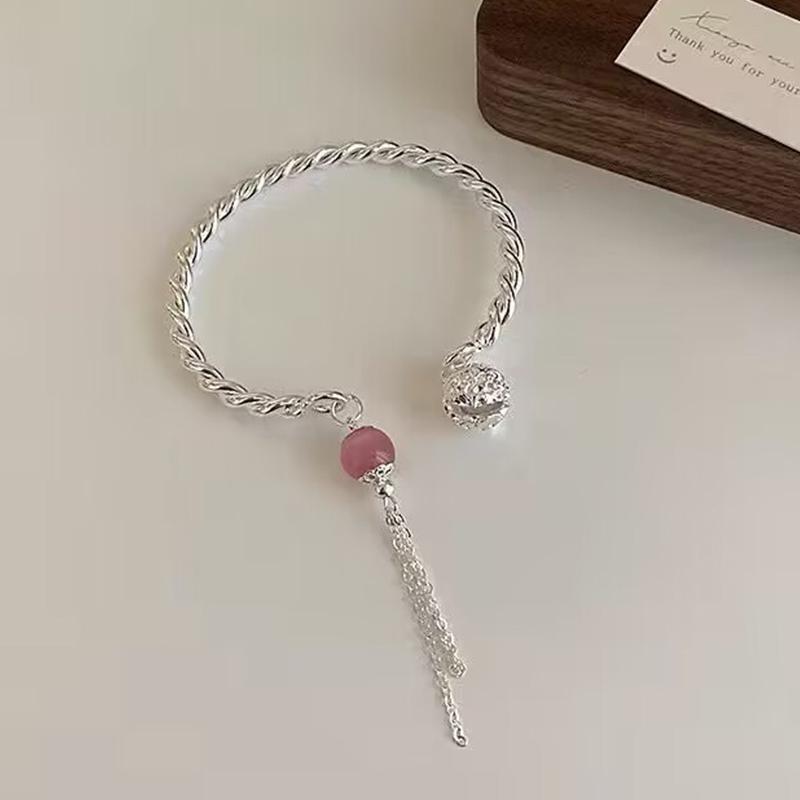 Creative Chinese Style Retro Tassel Bells Bangle For Women Girl  Sweet Cute Bracelet Kawaii Beauty Bracelet