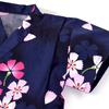 Colorful Candy Style Jinbei 120cm Yamato Nadeshiko Junior Jinbei Jinbei Perfect for Summer Fireworks and Summer Festivals (Girls) (Navy Blue) Kids'