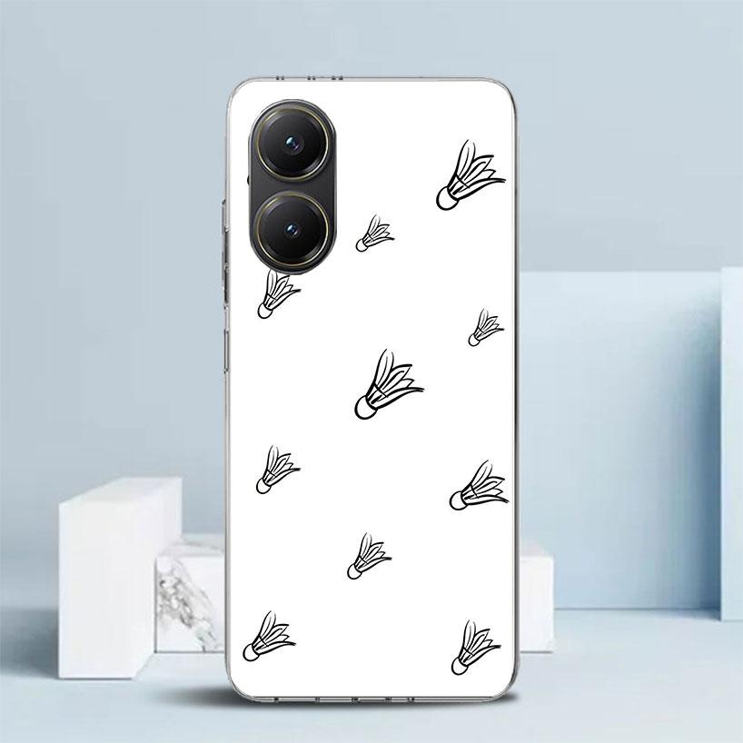 Badminton Sport Soft Cover for Xiaomi Poco F7 Ultra X7 X6 X5 Pro M7 Phone Case Redmi 15 15C 13 13C 12 12C 10 10C Print Shell Poc