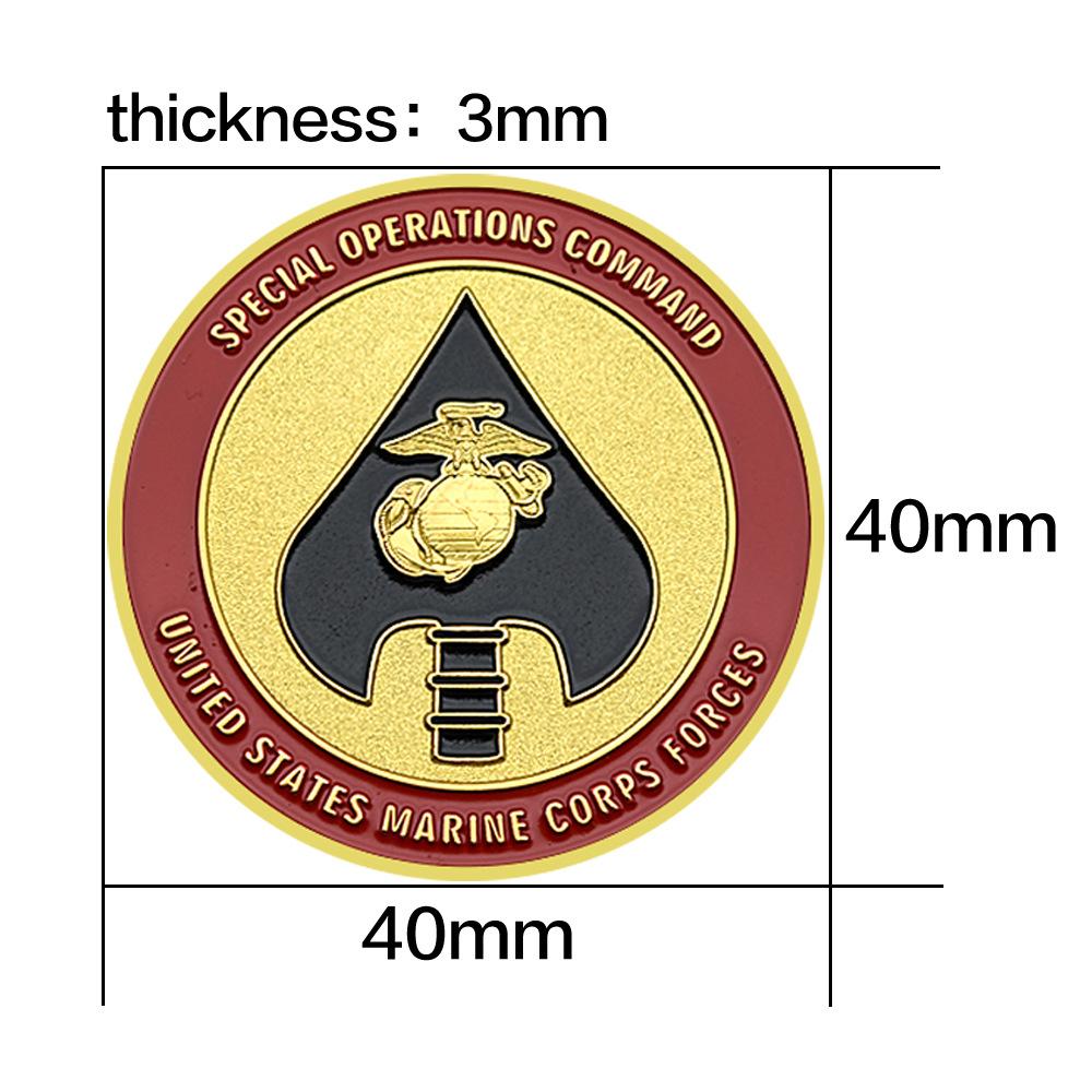 Marine Corps Special Operations Command Challenge Coin Collectibles Honor Badge Commemorative Medal