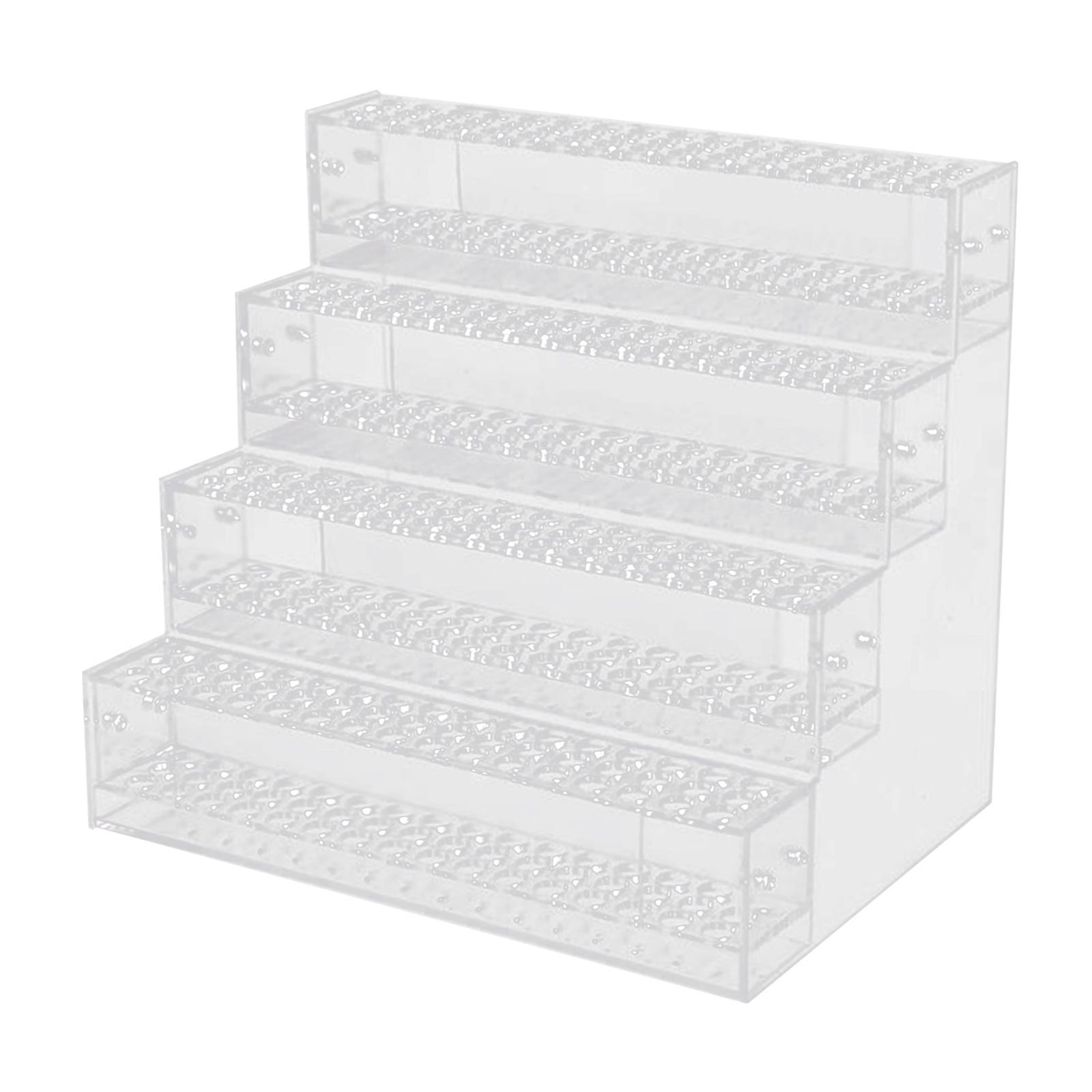 

Acrylic Pen Holder Marker Display Stand Simple Transparent Pen Storage Rack with Multiple Holes for