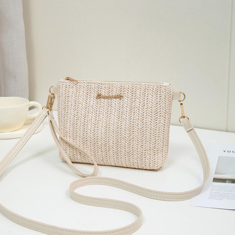 

Lightweight and simple woven small square bag spring and summer shoulder messenger mobile phone bag fashionable versatile women s small bag