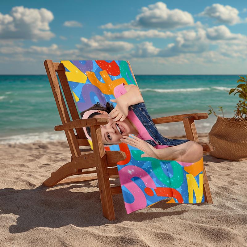 Ultra-Soft Beach Towel with Ms. Rachel Theme,Ideal for Pool - Camping, Diving - Perfect Travel Essential, Vibrant Beach Towel.