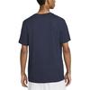Nike T Shirts Men's Navy Blue Crew Neck Moderate Straight Fit DV0597-492