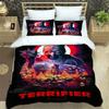 Σετ Κλινοσκεπασμάτων Τρόμου Terrifier 3D Εκτύπωση Κατάλληλο για Υπνοδωμάτιο Σετ Καλύμματος Παπλώματος Με Μαξιλαροθήκες Παιδικά Οικιακά Κλωστοϋφαντουργικά
