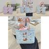 Adorable Korean Ins Quilted Cute Dog Embroidered Tote Bag For Shopping And Daily Use