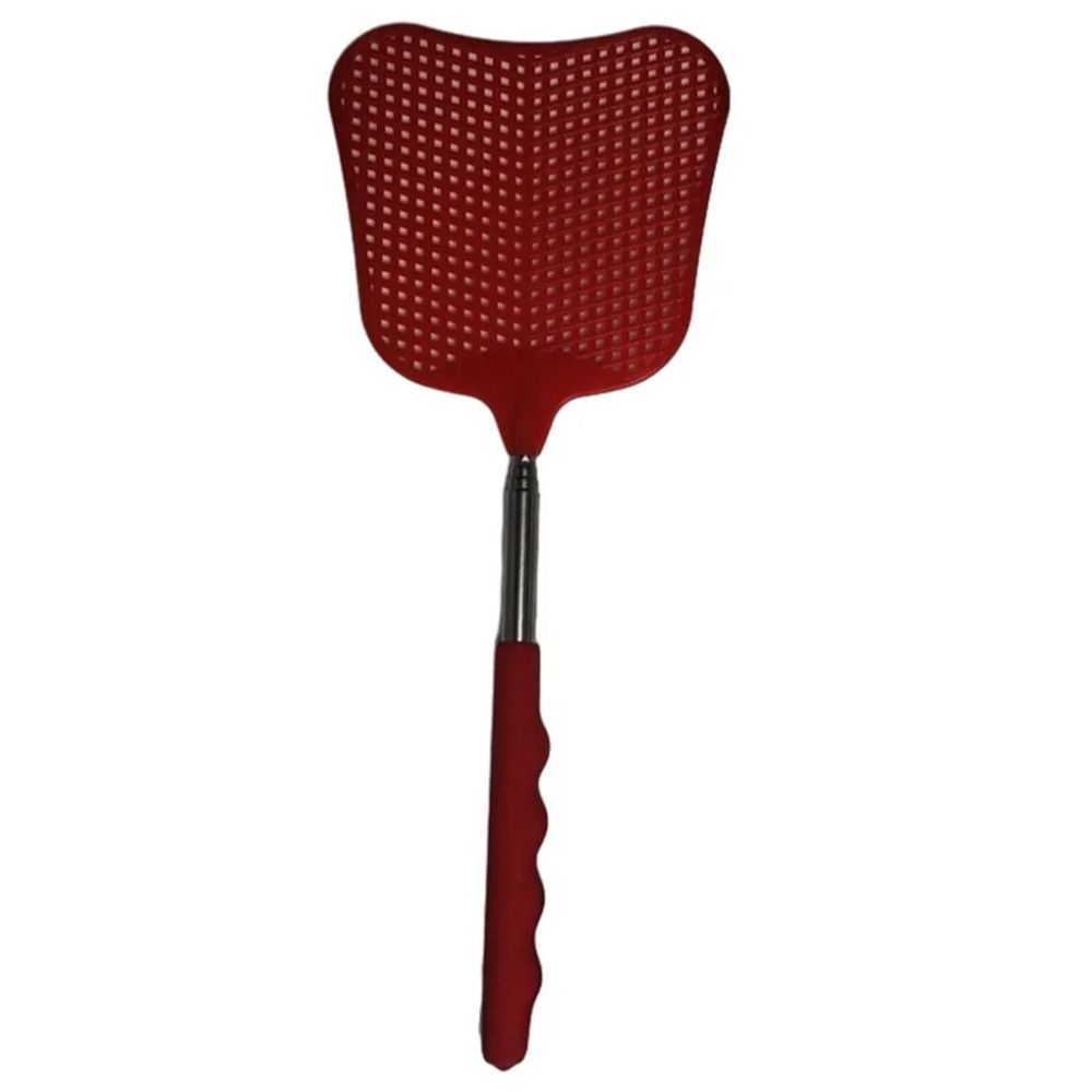 

PE Plastic Mosquito Swatter Stainless Steel Flies Trap Fly Pest Swatter Tool Fly Killer Home красный