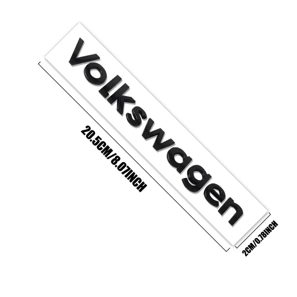 Nuovo Stemma Decorativo con Logo Volkswagen per Bagagliaio Auto in ABS per VW Golf Caddy Scirocco Passat Rline Emblema Stemma Stic per Styling Auto
