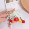Tomato Fruit Phone Charms Banana Phone Pendant Keychain Accessories Cell Phone Lanyard  Y2K Summer