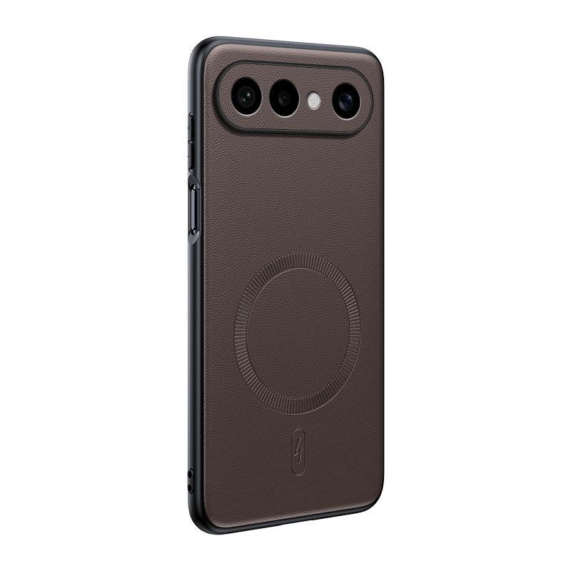 Applicable VIVO S50Pro mini plain leather magnetic mobile phone case S30Pro mini anti-drop S20 protective case