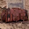 Personalized Handcrafted Leather Weekender Bag for Men Travel Overnight Monogram Duffel Groomsmen Gift