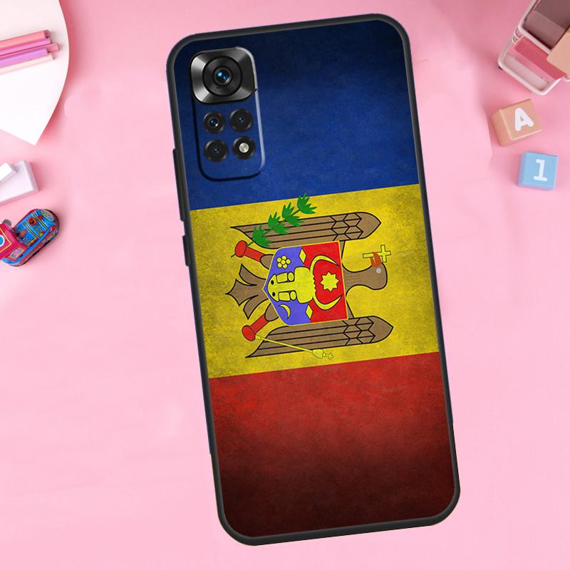 Moldova Flag Case For Xiaomi Redmi Note 12 11 10 9 8 Pro 12S 11S 10S 9S 8T 10A 10C 9A 9C 9T 12C Cover