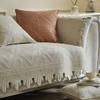 Retro Affordable Luxury Solid Color Embroidered Cotton Sofa Cushion Four Seasons Universal High-Grade Non-Slip Leather Sofa Towel Covers Cushion