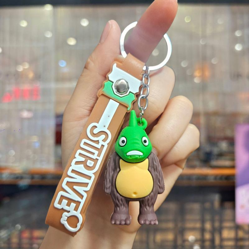 Cartoon Keychain Pendant, Wooden Stick Figure, Key Chain, Blind Box, Tide Play Pendant.