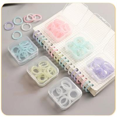 20 Stücke 15mm Loseblattbinder Ringe Öffnung Notebook Refill Schlüsselanhänger Ring DIY Fotoalbum Kreis Klemmen Büro Budget Binder