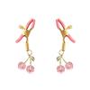 1 Pair Cherry Metal Bondage Nipple Clamps Labia Clips BDSM Women Toys Adult Couples Sex Games Breast Stimulation Flirting Toys