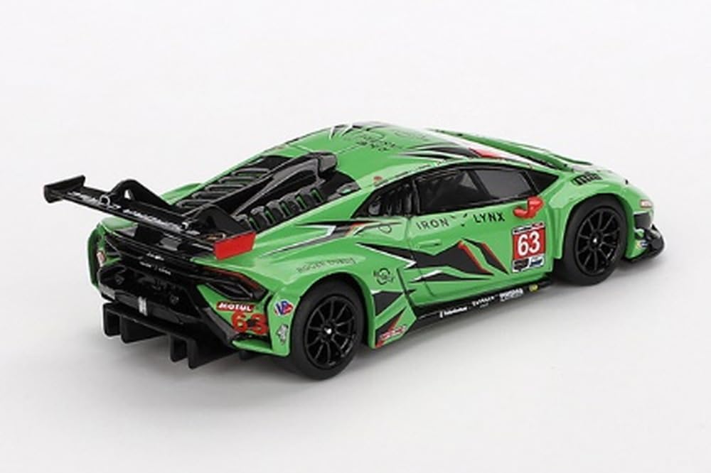MINI GT Lamborghini Huracan GT3 EVO2 IMSA 24 години Дайтони 2023 Iron Lynx Готовий виріб 1/64 #63 (Лівостороннє керування)