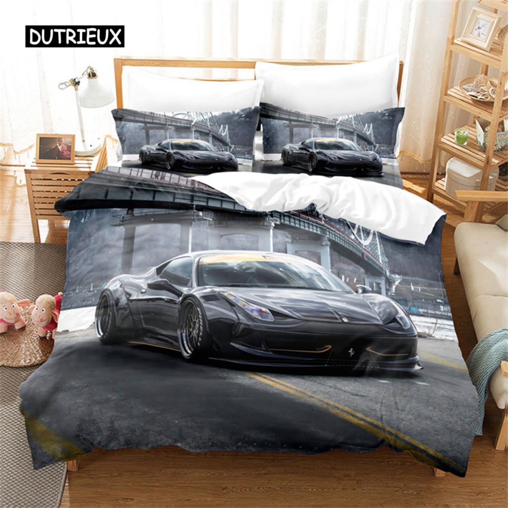 Car, Racing Car  Bedding Set Duvet Cover Set 3d Bedding Digital Printing Bed Linen Queen Size Bedding Set Fashion Design