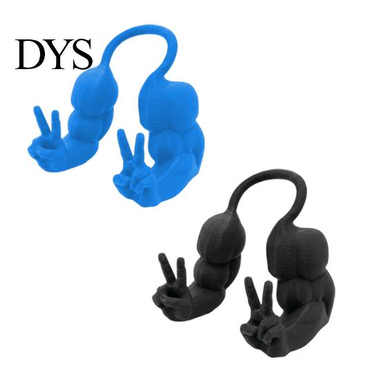 Humorous Pet Accessories 2Pcs Funny Cat Muscle Arms, Hilarious Cosplay 3D Printed Comfortable Costume Peace Gesture Lightweight Shoulder Attachment