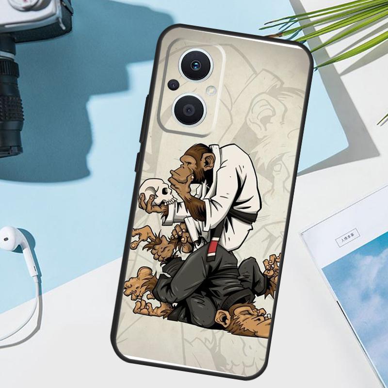 BJJ Brazilian Jiu Jitsu Case For OPPO Reno 12 F 13 13F 11 8T 7 8 10 Pro OPPO Find X8 X6 Pro X3 X5 Lite Cover Funda