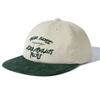 MAGOODGAN Headwear 9313 Corduroy Chain Embroidered Cream Ball Cap